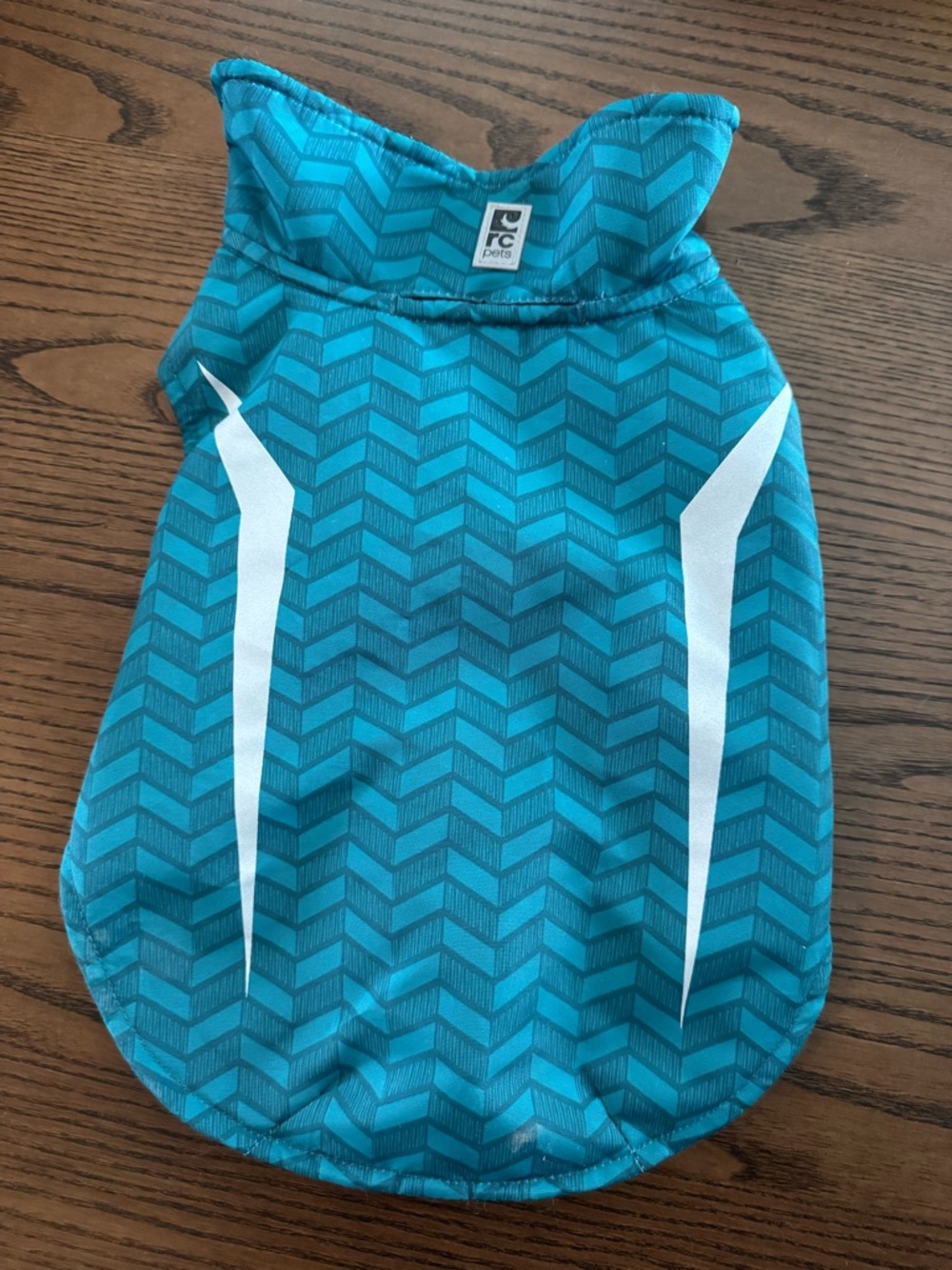 rc pets Chevron Dog Jacket with White Accents, 12 inches long